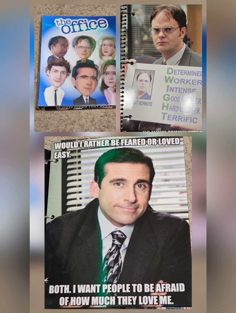New! The Office Dunder Mifflin Memorabilia Bundle - Binder / Folder / Notebook